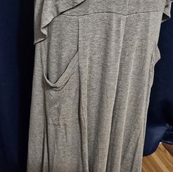 Womens Catos Long Maxi Dress Gray Sz Xl 14/16 Stretch Modest - Picture 2 of 7